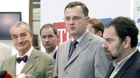 Vyjednávání ODS, TOP 09 a VV o mo�né koalici za�alo dnes u� v �est hodin ráno