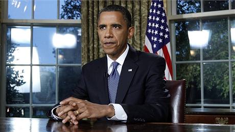 Barack Obama promluvil o ropné katastrof z Oválné pracovny Bílého domu (16. ervna 2010)