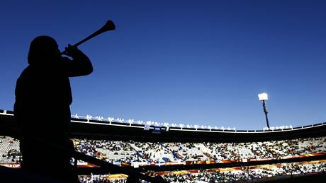 Fanouci na stadionu v Bloemfonteinu ped zápasem ecko - Nigerie