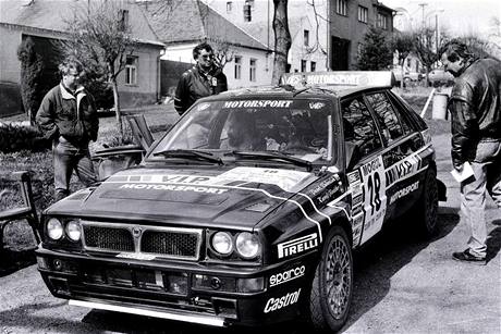 Lancia Delta v roce 1994 na Rally umava