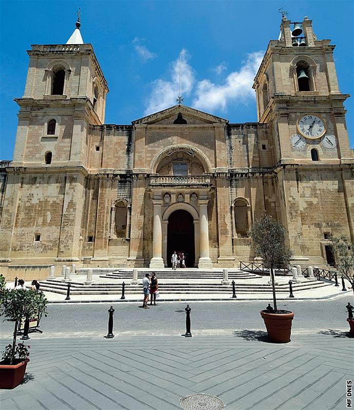 Malta. V katedrále St. John´s Co Caravaggia s jeho podpisem Cathedral je jediný obraz