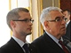 Guvernr Miroslav Singer (vlevo), viceguvernr Vladimr Tomk (uprosted) a nov len bankovn rady Kamil Janek.