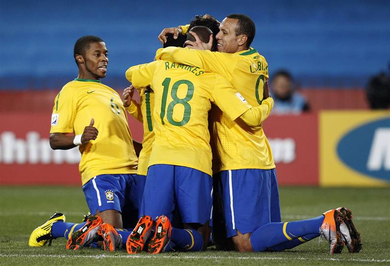 FAVORIT. Brazílie je podle bookmaker� nejv�t�í adept na vít�zství.