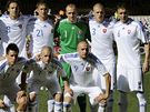 SLOVENSKO. Sloventí fotbalisté se fotí ped zápasem s Paraguayí.