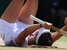 Bulharka Cvetana Pironkovová slaví svj senzaní postup do semifinále Wimbledonu