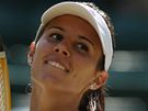 Bulharka Cvetana Pironkovová se raduje z postupu do semifinále Wimbledonu