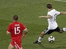 Záloník Müller zvyuje na 3:1 pro Nmecko v osmifinálovém duelu s Anglií
