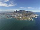 Letecký pohled na stadion Green Point Stadium v Kapském mst