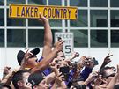 Fanouci Los Angeles Lakers slaví vítze NBA