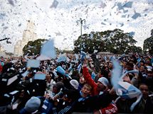 OSLAVY V BUENOS AIRES. Postup Argentiny slavily v Jin Americe davy lid.