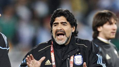 Argentinský kou� Diego Maradona