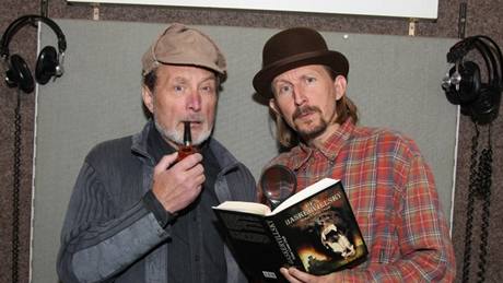 Ladislav Frej (Sherlock Holmes) a Vladimír Javorský (dr. Watson)