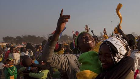 Radost jihoafrických fanouk. 