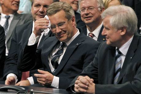 Novm nmeckm prezidentem byl zvolen kandidt vldn koalice Christian Wulff. (30. ervna 2010)