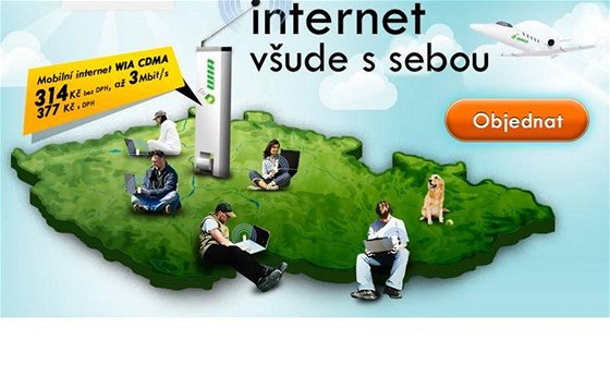 První virtuální operátor v esku nese jméno WIA. Nabízí bezdrátový mobilní internet