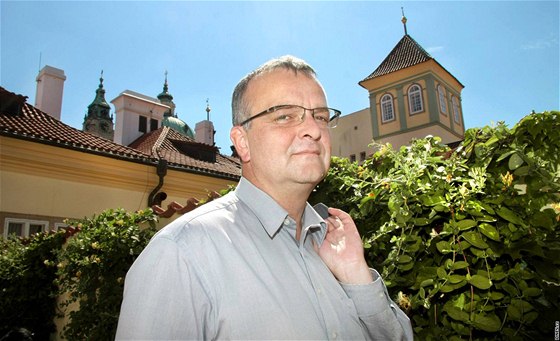 Ministr financí a místopedseda TOP 09 Miroslav Kalousek (8. ervence 2010)