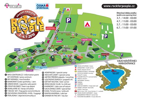 Rock for People 2010 - mapa krlovehradeckho Festivalparku