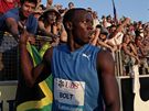 Miláek divák Usain Bolt na mítinku Diamantové ligy v Lausanne