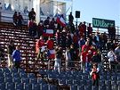 Hlavní tribuna v Cocquimbu pi daviscupovém duelu Chile - esko