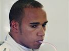 Lewis Hamilton z McLarenu po tréninku na VC Velké Británie