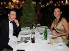 Leo Mare a modelka Hana Svobodová pili na zahájení filmových Var jako pár 