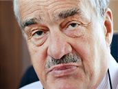 Ministr zahrani Karel Schwarzenberg pi rozhovoru pro iDNES.cz. (7. ervence 2010)