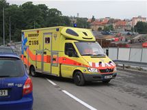 V Praze 6 se na dvou místech propadl rozestavěný tunel Blanka (6. července 2010)