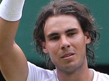 Rafael Nadal slav postup do finle Wimbledonu