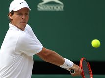 Tom Berdych ve finle Wimbledonu