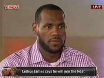 LeBron James oznamuje sv rozhodnut stt se hrem Miami Heat