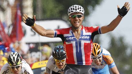 Thor Hushovd, vít�z 3. etapy cyklistické Tour de France