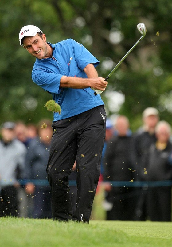 Edoardo Molinari na Scottish Open, které vyhrál.