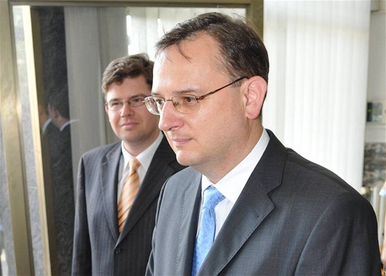 Premiér Petr Nečas a ministr spravedlnosti Jiří Pospíšil navštívili Brno.