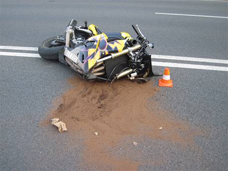 Tragick nehoda motorke na Vrensk ulici v Ostrav