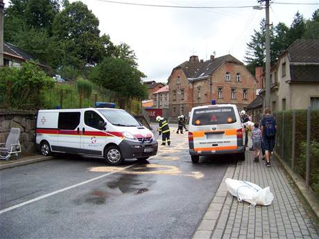 Nehoda sanitek v Batovicch na Trutnovsku