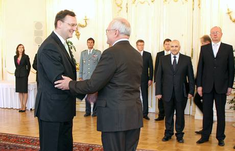 Premir Petr Neas navtvil Slovensko. (19. ervence 2010)