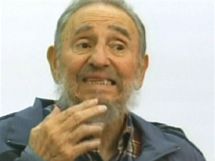 Nkdej kubnsk vdce Fidel Castro v televiznm projevu (13. ervence 2010)