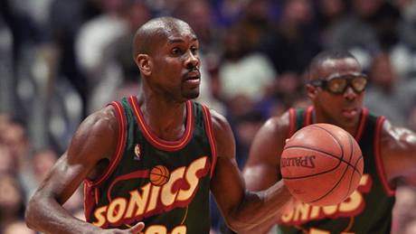 Gary Payton v dresu Seattlu SuperSonics 