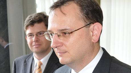 Premiér Petr Ne�as a ministr spravedlnosti Ji�í Pospí�il nav�tívili Brno.
