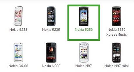 Nokia 5250 na Nokia Ovi Store