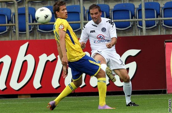 V minulém ligovém utkání pispl vancara (vpravo) dvma góly k výhe Slovácka 3:0.