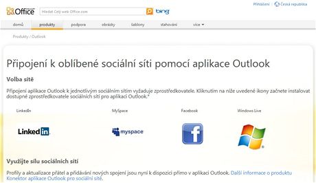 Outlook Social Connector