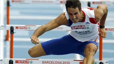 VÍTZ. Francouz Romain Barras získal evropský titul v desetiboji.