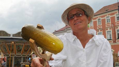 Znojemské okurkobraní je plné atrakcí, zejména pro d�ti.