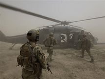 Amerit vojent zchrani z 58. zchrann eskadry nedaleko Kandahru