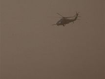 Americk helikoptra v psen boui v Afghnistnu