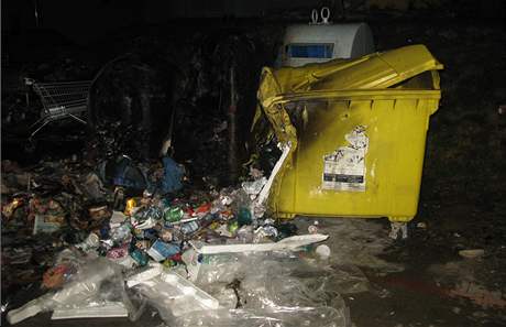 Policistm se podailo vypátrat háe, který v Prostjov více ne rok zapaloval kontejnery na odpad. (ilustraní snímek)
