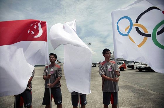 Ped zahájením olympiády mládee v Singapuru