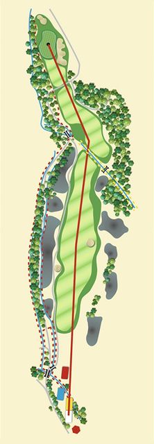 Golfov hit Old Course v eladn - jamka . 10, nkres.