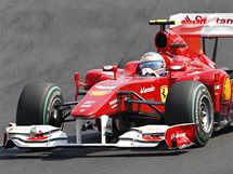 Fernando Alonso s ferrari pi Velk cen formule 1 v Maarsku.